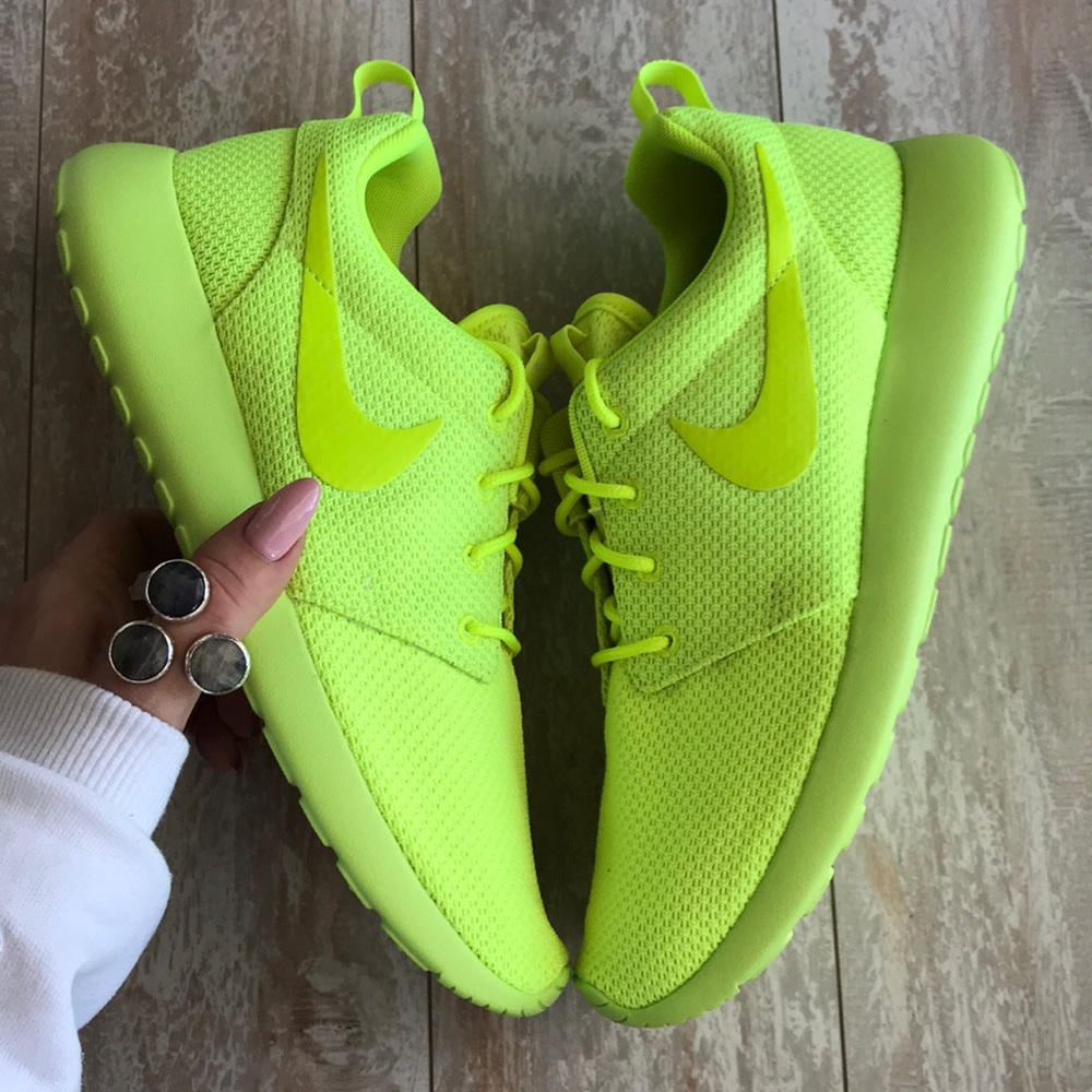 NWT Nike ID neon yellow custom - Picture 5 of 7